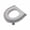 Grey, variant on 16.54"x14.96" Comfortable Toilet Lid Seat Cover, Toilet Lid Cover Soft Toilet Seat Cover Pads, Reusable Toilet Seat Covers Toilet Seat Pads