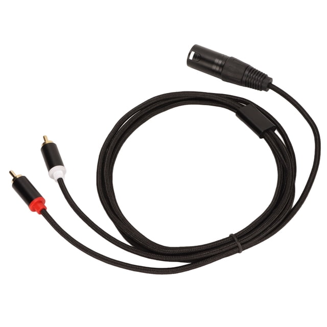 XLR Male To 2 Cable, HiFi Clear Signal Lossless XLR Y Splitter Cord 3 Pin XLR Cable For Mixing Console, Power , Active Speaker, Microphone