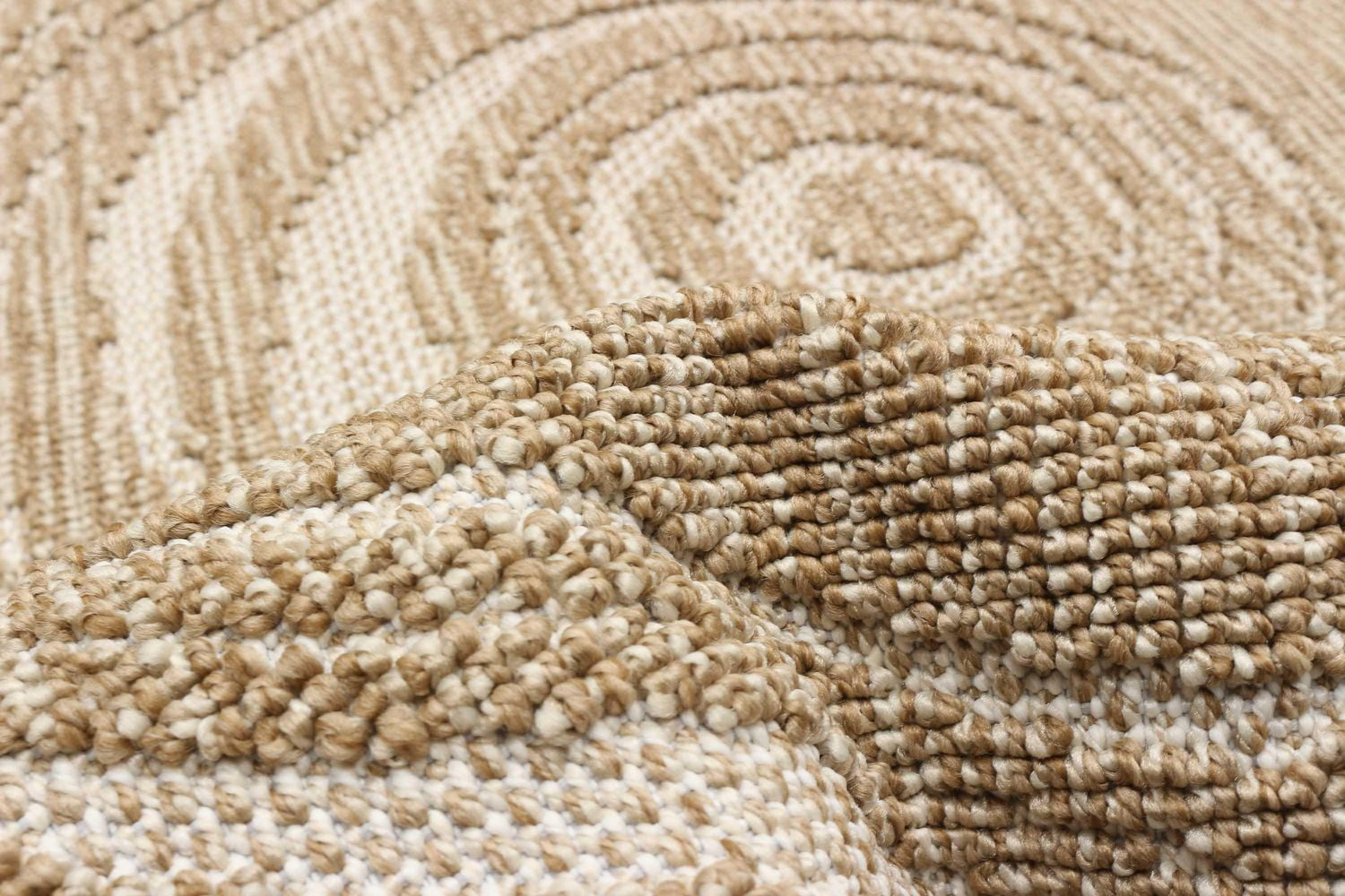 ECARPET Jute Style Area Rug for Bedroom, Living Room