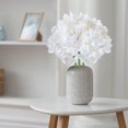 thumbnail image 4 of Lisbinx Glued Rose Faux Hydrangea Flowers – Realistic Home Decor Fake Blooming Arrangement, 4 of 7