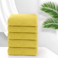 thumbnail image 3 of 5pc Velvet Towel Plain Face Towel Soft Absorbent Face Wash Ah Face Towel, 3 of 6