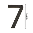 thumbnail image 2 of EGNMCR Wall Stickers 7CM Acrylic Number Plates For Stylish Decor black digital sign, 2 of 2