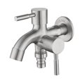 thumbnail image 2 of Robinet de Jardin Double 1/2 Pouce Robinet Extérieur Double Robinet d'Eau en Acier Inoxydable pour Jardin Industrie Domestique Robinet de Jardin Double Robinet de Jardin Kit de Robinet Extérieur Extérieur, 2 of 9