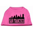 thumbnail image 1 of San Francisco Skyline Screen Print Shirt Bright Pink Xl (16), 1 of 1