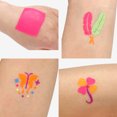 thumbnail image 4 of Amdohai UV Neon Glow Face & Body Paint Kit 6 Colors Fluorescent Paints Water Activated Makeup, 4 of 8