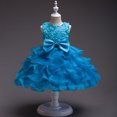 thumbnail image 2 of MIASHUI Girls Pageant Party Dress Ruffle Flower Kids Wedding Ball Gown Formal Princess Dress,Sky Blue,4-5 Years, 2 of 4