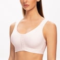 thumbnail image 3 of MELENECA Soutien-Gorge Posture Sans Armatures à Fermeture devant pour Femme Rose Doux 34C, 3 of 4