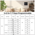 thumbnail image 4 of JUNWELL Smart Thermostat for Home WiFi Weekly Programmable Digital Thermostat Manual/Automatic Mode Tuya APP Control LCD Display Temperature Controller Digital Intelligent Thermostat for, 4 of 9