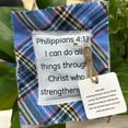 thumbnail image 3 of Handmade Pocket Prayer Quilt with Cross Inside, Individually Sewn Mini Scripture Quilt with Poem, Comfort Gift for Friends and Family, 3 of 6
