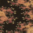 thumbnail image 1 of Ahgly Company Tapis d'Intérieur Lavable à la Machine, Carré, Transitionnel, Brun Pâle, Tapis de Zone, 4 Pieds Carré, 1 of 7