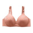 thumbnail image 2 of AherBiu Wireless Bras for Women Plus Size Comfort Soft Full Coverage High Support Push up Bralette Solid Color Bras, 2 of 8