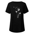 thumbnail image 4 of Pompotops Chemises Mode Décontractée pour Femmes Manches Courtes Tee-Shirt Ample Tunique Blouse, 4 of 4