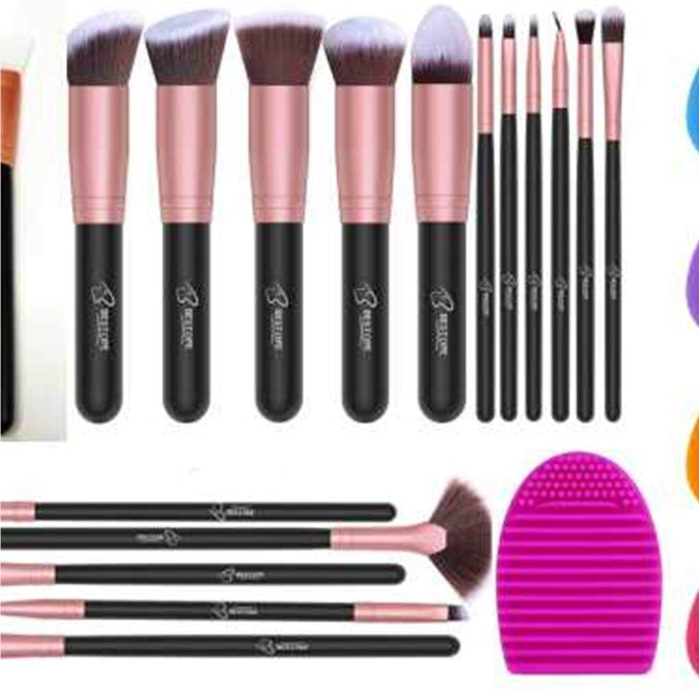 Makeup Brushes Set Foundation Beauty Blender Blush Concealer Soft Soft Make Make Up Tools Scrubber Board Washing Brush Cleaning Mat