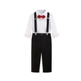 thumbnail image 4 of Timegard Toddler Baby Clothes Boy Formal Pants Button Comfy Casual Children Suit Pants Solid Color, 4 of 4