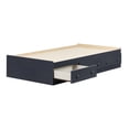 thumbnail image 2 of South Shore Summer Breeze Twin Mates Bed with 3 Drawers, in Blueberry, 2 of 10