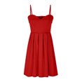 thumbnail image 4 of EQWLJWE Robes d'Été pour Femmes 2023 Robe Unie avec Soutien-Gorge Épaules Dénudées Robe Plissée Taille Haute Grande Robe de Bal en Solde pour Femmes, 4 of 6