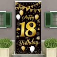 thumbnail image 4 of Black And Gold Glitter Logo, Birthday Banner For Birthday Party Decoration, 4 of 8