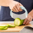 thumbnail image 1 of WIFKLSIIPG Crinkle Cutter Potato Cutter French Fry Crinkle Cutter Stainless Steel Crinkle Cutter for Veggies Fruit Potato Soap Fries Pickle, 1 of 3
