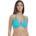 thumbnail image 1 of Freya Womens Sundance Underwire Bandless Halter Bikini Top, 30C, Deep Ocean, 1 of 4