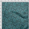 thumbnail image 4 of oneOone Viscose Chiffon Gray Fabric Asian Paisley Block Craft Projects Decor Fabric Printed By The Yard 42 Inch Wide, 4 of 5