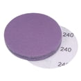 thumbnail image 1 of Unique Bargains 10 Pack 3-Inch Purple Sanding Discs 240 Grits Hook & Loop Professional Aluminum Oxide Sandpaper, 1 of 5