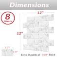 thumbnail image 2 of White Grey Marble Subway Back Splash Tile, 2 of 5