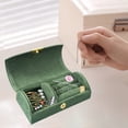thumbnail image 4 of Bead Velvet Travel Portable Jewelry Box, Arched Small Jewelry Storage Box, Fashion Packaging Box, Fleece Material, Secure, for Travel Daily Use, 4 of 6