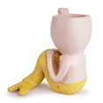 thumbnail image 3 of Succulent Planter with Drainage Mermaid Small Plant Cactus Flower Pot Flower Pot Yellow, 3 of 9