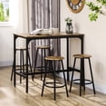 thumbnail image 2 of HOMCOM 5-Piece Bar Table and Chairs Set for Dining Room, Rustic Brown, 2 of 10