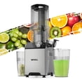 thumbnail image 1 of Whall Cold Press Juicer Machine, Slow Masticating Machines with 4" Extra Large Feed Chute, Reverse Function, Soft & Hard Models 180W, 1 of 6