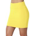 thumbnail image 1 of TheMoogan Women's Basic Stretch Cotton High Waist Double Layer Tube Mini Skirt, 1 of 7