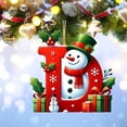thumbnail image 4 of Bdday 26 Letters Christmas Tree Decoration Pendant Christmas Tree Ornaments Personalized DIY Christmas Ornaments Christmas Decoration Xmas Tree Hanging Decor Feature, 4 of 4