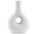 thumbnail image 1 of Bouclair Vase Boucle en Céramique Blanc, 1 of 10