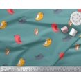 thumbnail image 3 of Soimoi Poly Georgette Fabric Bird Clip Art Print Sewing Fabric Yard 52 Inch Wide, 3 of 3