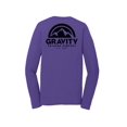 thumbnail image 2 of Gravity Outdoor Co. Performance Long Sleeve Shirt - Purple - Black Logo - M, 2 of 2