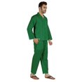thumbnail image 2 of Inkmeso Ensemble de Pyjama Classique Uni en Coton, Pyjama Boutonné pour Hommes, 2 Pcs, Tenue de Nuit, 2 of 7