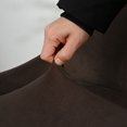 thumbnail image 4 of Amdohai Chair Cover Velvet Chair Slipcovers Removable Washable Soft Dining Chair Protector Cover Coffee Color, 4 of 8