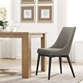 thumbnail image 4 of Modway Viscount Chaise de Salle à Manger, Gris Granit, 4 of 5