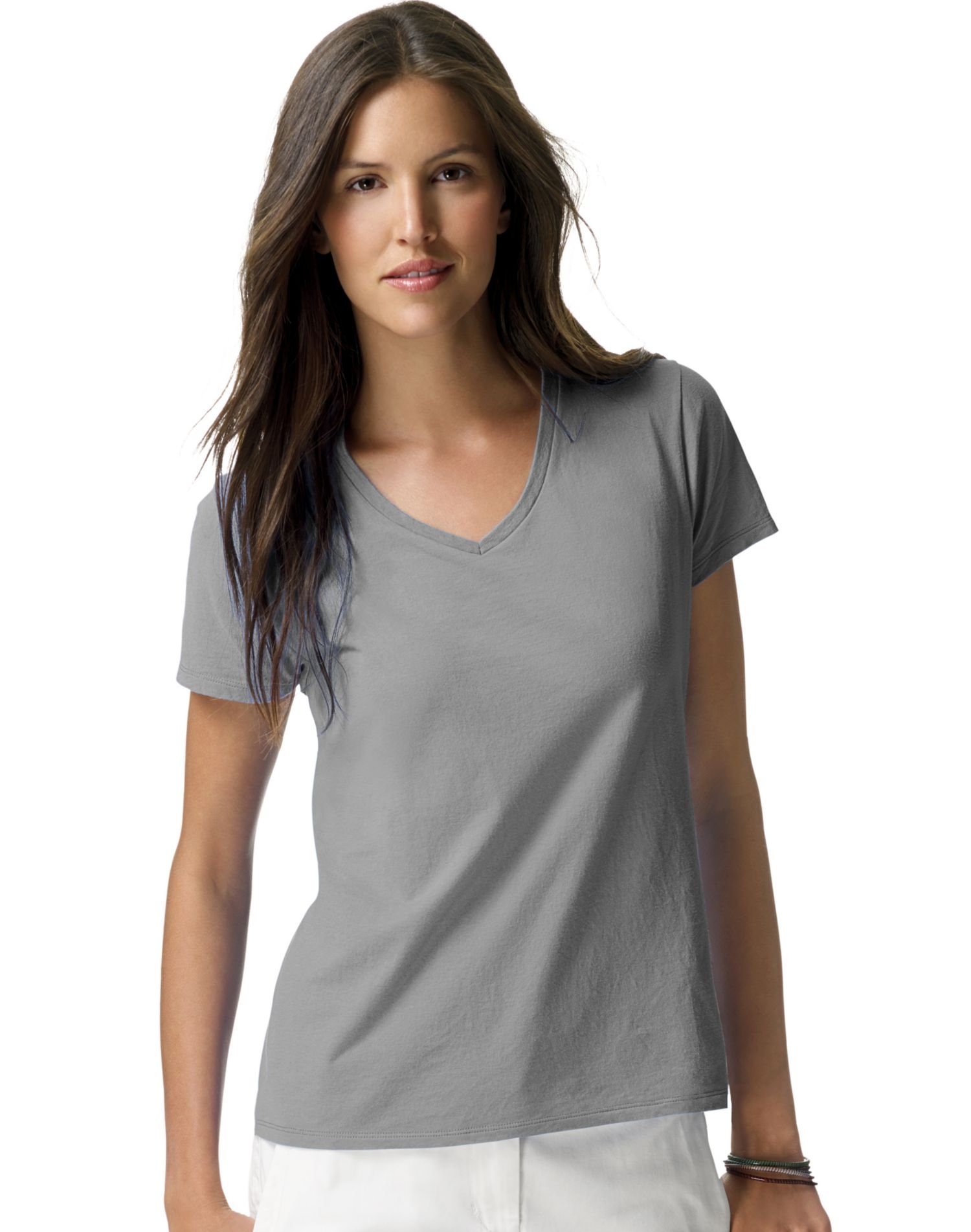 Hanes Women's Nano-T V-Neck T-Shirt