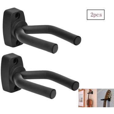 2 pieces guitar hook, guitar stand wall bracket, guitar wall bracket, hanger, guitar hook holder For all acoustic guitar, classical guitar, electric guitar, bass, ukulele