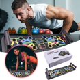 thumbnail image 2 of Hearth & Gear Push Up Board Exercise & Fitness Portable Foldable Strength Training Pushup Stands Home Workout Functional Fitness Floor Chest Muscle Exercise For Man And Women Yoga Set for Beginners, 2 of 6