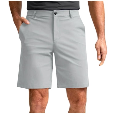 Summer Saving Clearance! WRKEKC Mens Casual Shorts, Summer Shorts for Men, Men Solid Color Casual Button Waist Pockets Outdoors Golf Shorts Straight Barrel Trekking Shorts Pants 3XL