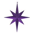 thumbnail image 1 of Vickerman M167566 15.75 Po. Ornement Étoile Pailletée Violette, 1 of 2