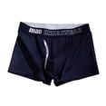 thumbnail image 2 of Boxers, ManUnderwear Men Middle Waist Solid Color Letters Split Comfortable Breathable Boxers Underwear, 2 of 7