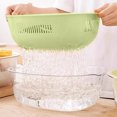 thumbnail image 4 of Multi Functional Fruit and Vegetable Washing Basket with Strainer | Colander for Kitchennk with Drainer | Food Catcher and Rinser Bowl for Salad Making | Collapsible Produce Cleaner for Home Use |, 4 of 6