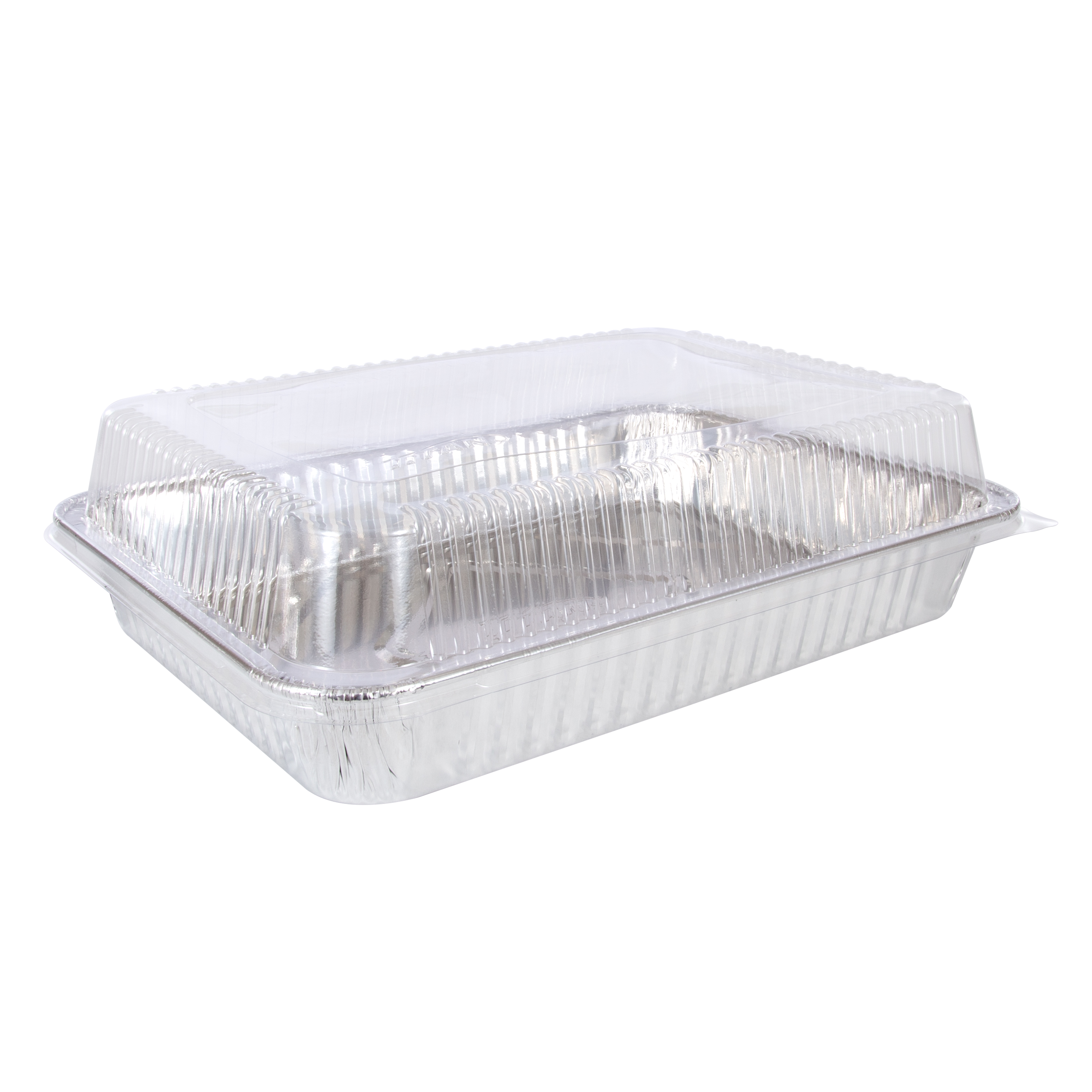 TITAN Ultra Plats rectangulaires en aluminium avec couvercles bombés, paquet de 3