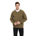 thumbnail image 4 of TOPTIE Mens Cotton Long Sleeve Sweatershirt V-Neck Basic Designed, 4 of 8