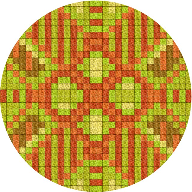 Ahgly Company Tapis d'Intérieur Lavable à la Machine, Carré, Transitionnel, Orange Rouge Orange, Tapis de Zone, 3 Pieds Carré