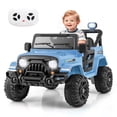 thumbnail image 1 of Gymax Camion-Auto pour Enfants 12 V avec Télécommande, Roues à Bande de Roulement, 3 Vitesses, Lumières DEL, 1 of 10