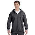 thumbnail image 3 of Hanes Ultimate Cotton Adult Fleece Full-Zip Hoodie , M, Dark Chocolate, 3 of 3